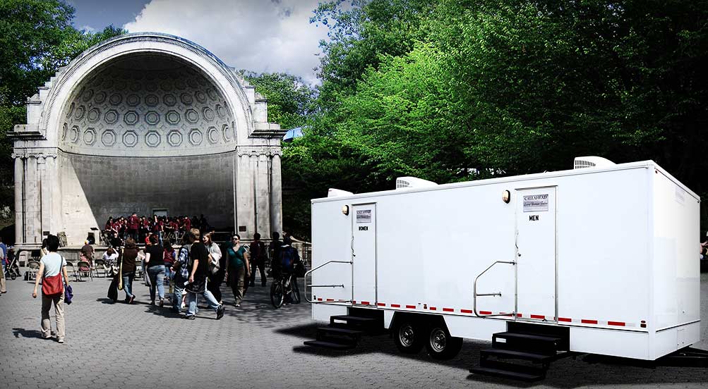 The Commercial Restroom Trailer In The Park 