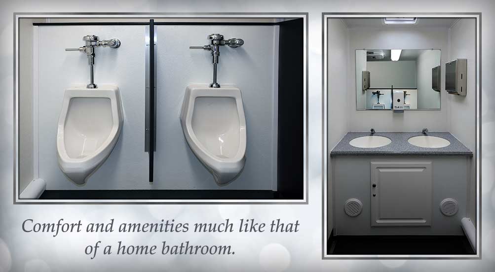 The Commercial Restroom Trailer Has Comfort And Amenities Much Like That Of A Home Bathroom