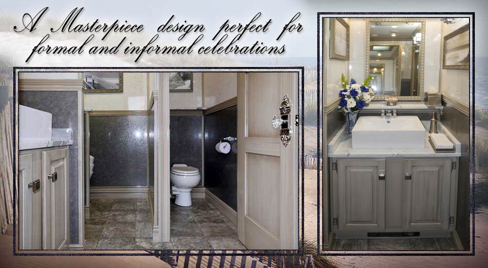 The Driftwood Restroom Trailer Is A Masterpiece Design Perfect For Formal And Informal Celebrations