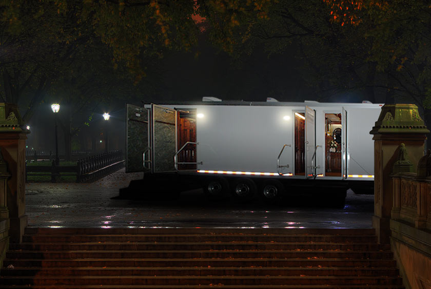 SHOWN IN CENTRAL PARK WITH BRIGHT EXTERIOR LIGHTING