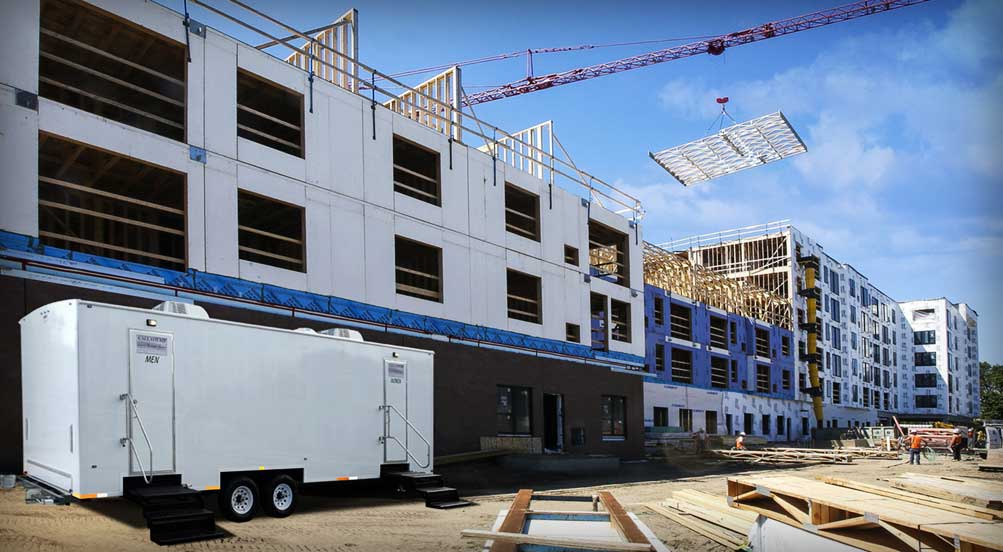 Job Site Portable Restroom Trailer