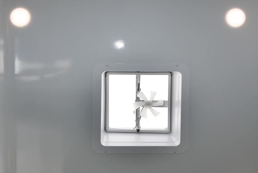 VENTS FOR FRESH AIR WITH ELECTRIC FANS