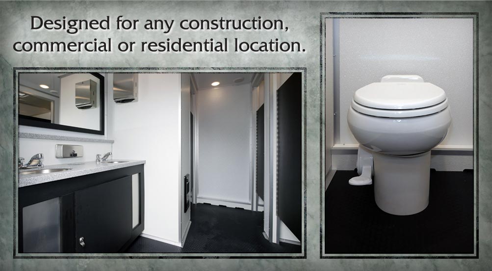 The Hudson Restroom Trailer Designed For Any Construction, Commercial Or Residential Location