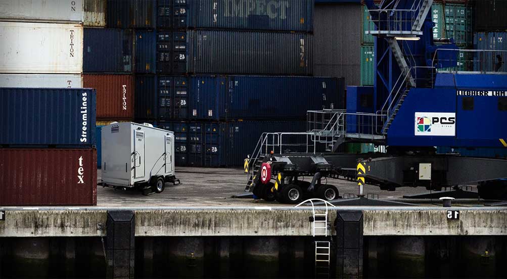 The Job Site 80 Restroom Trailer By The Docks