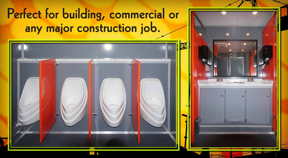 Job Site Restroom Trailer in NYC