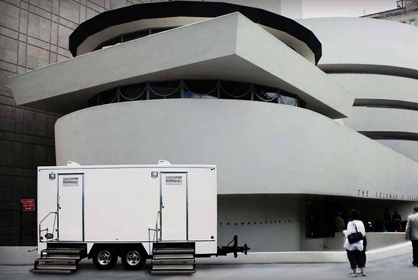 'THE MODERN' PORTABLE RESTROOM TRAILER GOES PRACTICALLY ANYWHERE
