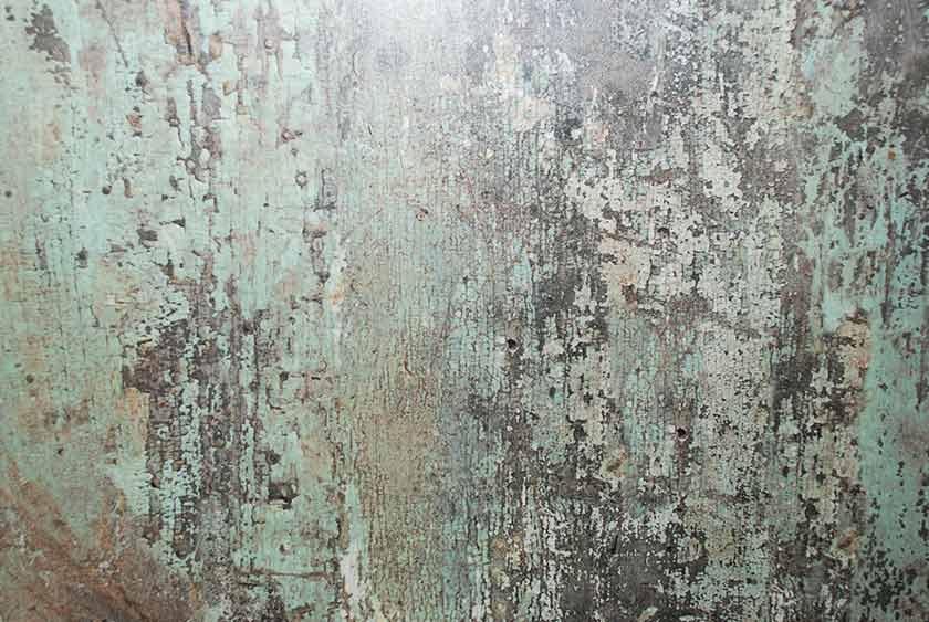 FAUX AGED COPPER LOOK THAT ENHANCES THE RESTROOM’S COLONIAL DESIGN