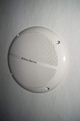 THE NEWPORT 1600 Luxury Restroom Trailer - Speaker from Built In Stereo System