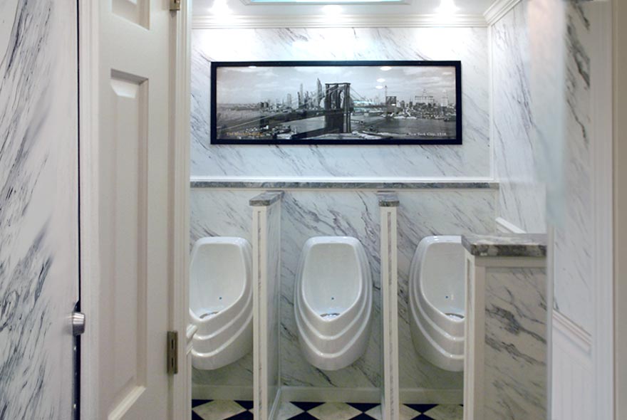 MEN'S RESTROOM INTERIOR