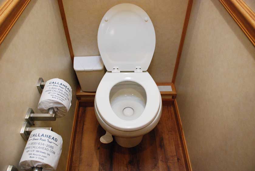 PORCELAIN FLUSH TOILETS WITH DOUBLE TOILET PAPER HOLDERS