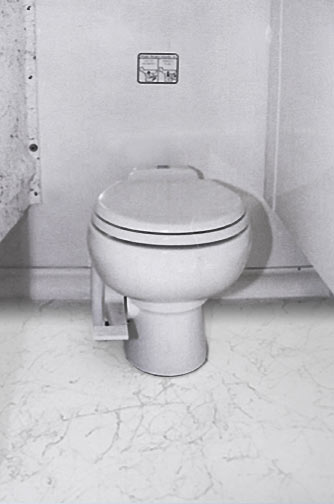 The Restroom Station Bathroom Trailer - Flushing Toilets in
                                Stalls