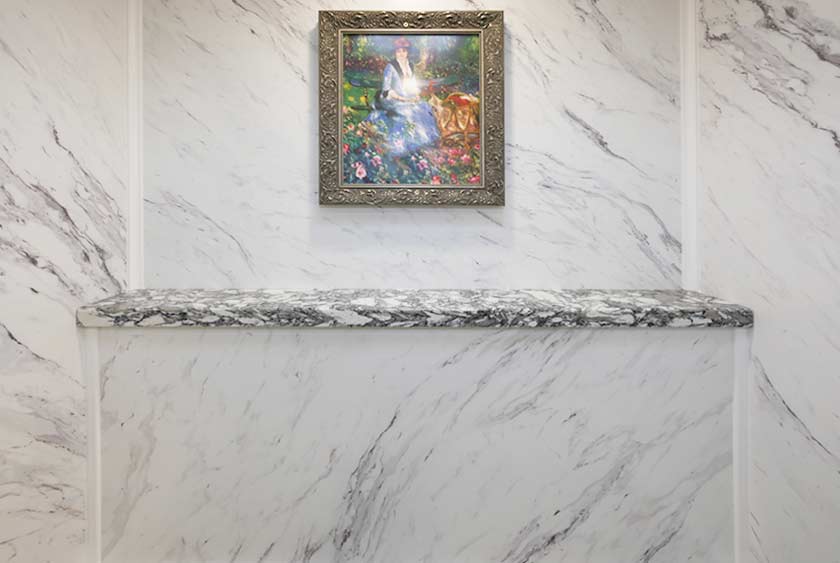 CONVENIENCE SHELF INSIDE PRIVATE STALLS