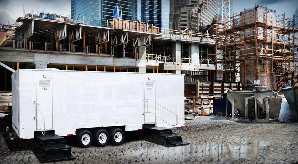 Portable Restroom Trailer for Construction Job Sites