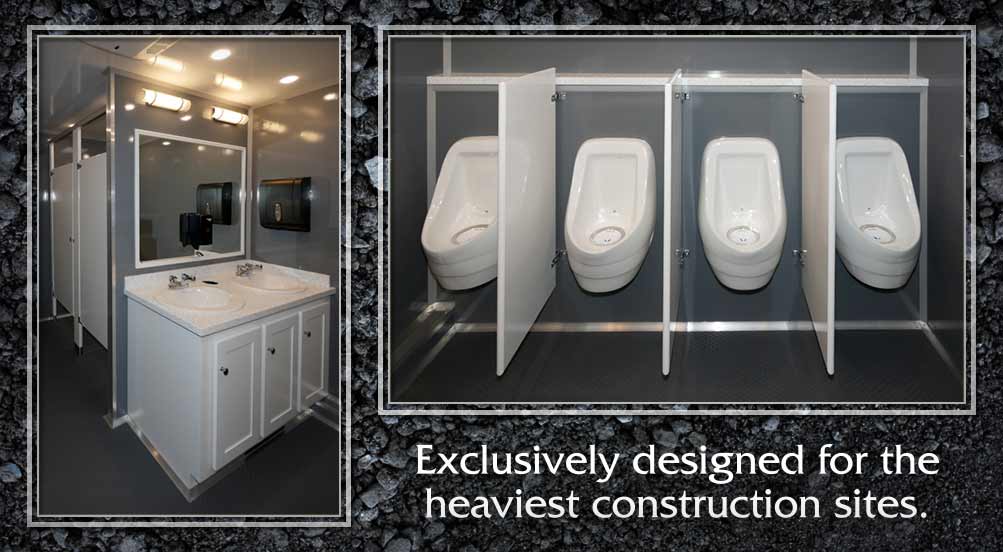 Job Site Portable Restroom Trailer