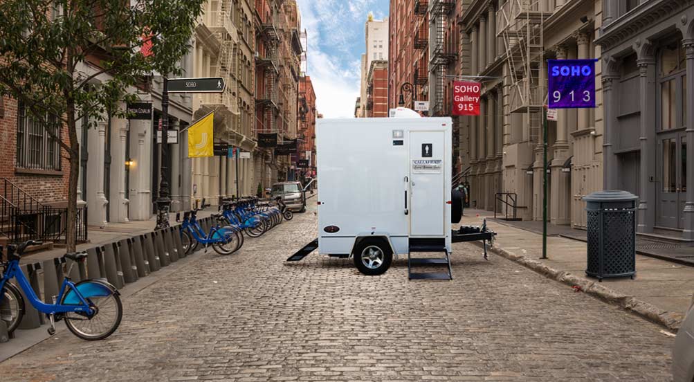 The SOHO Luxury Restroom Trailer At A Special Event