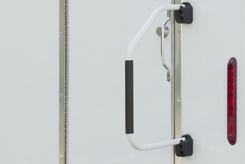 RUBBER GRIPPED STEEL HANDRAILS FOR SAFETY