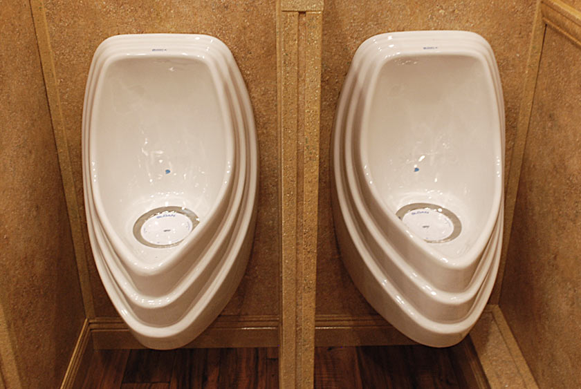 UNIQUE, ODORLESS PORCELAIN URINALS (4)