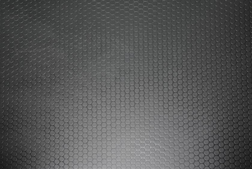 NON SKID RUBBER COIN FLOORING THROUGHOUT