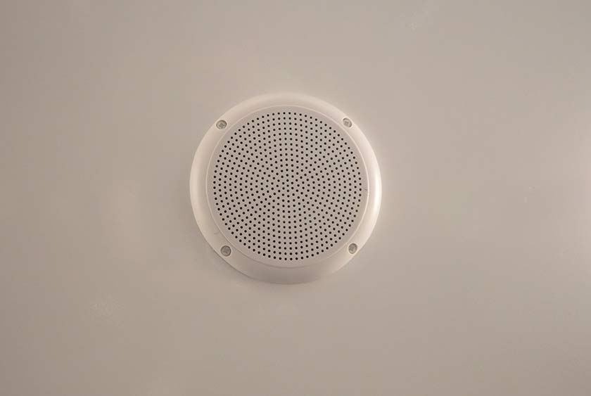 BUILT IN AM/FM CD STEREO WITH CEILING MOUNT SPEAKERS