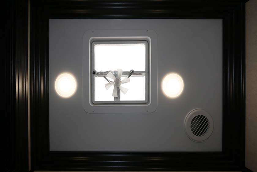 CEILING VENTS WITH ELECTRIC FANS FOR ADDITIONAL VENTILATION