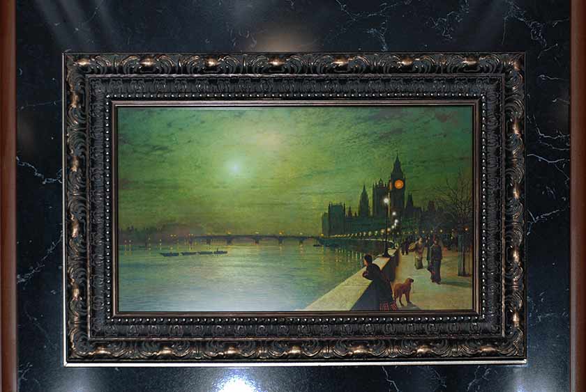 CUSTOM FRAMED ARTWORK INSIDE THE <span class=