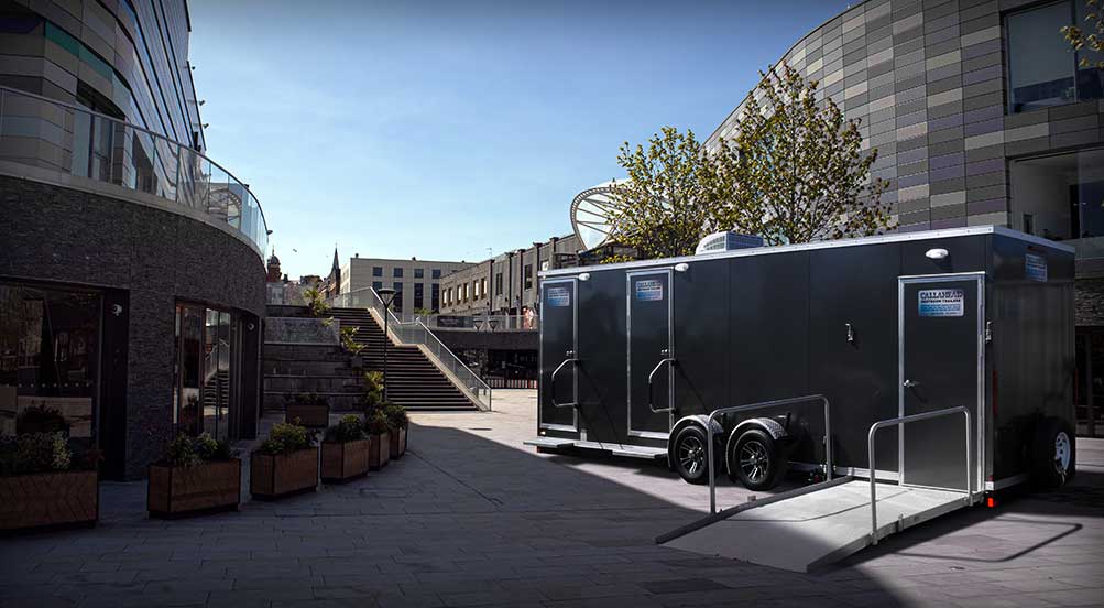 The Waterfront ADA Restroom Trailer Near Town Square