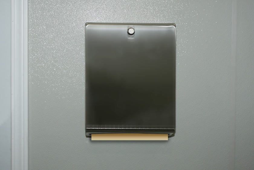 SOLID STEEL WASTE BASKETS IN STALLS