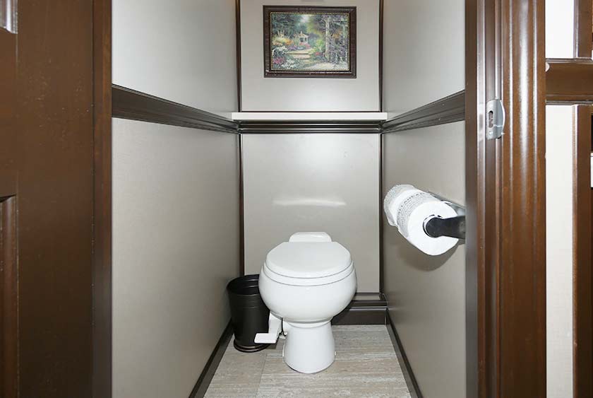 FULL SIZED PORCELAIN TOILETS WITH FOOT PEDAL FLUSH