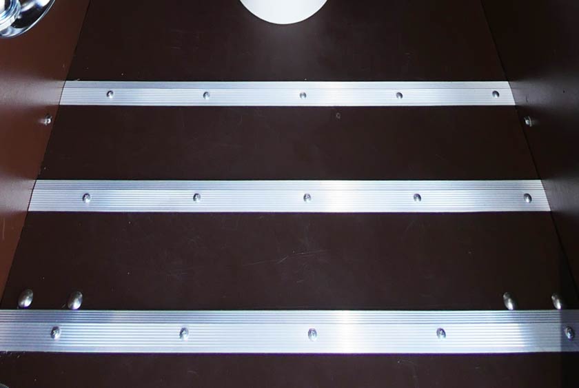 ALUMINUM GRIP PLATES TO HELP PREVENT SLIPS AND FALLS
