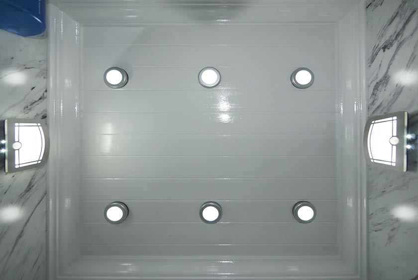 WHITE WOOD WAINSCOT CEILING