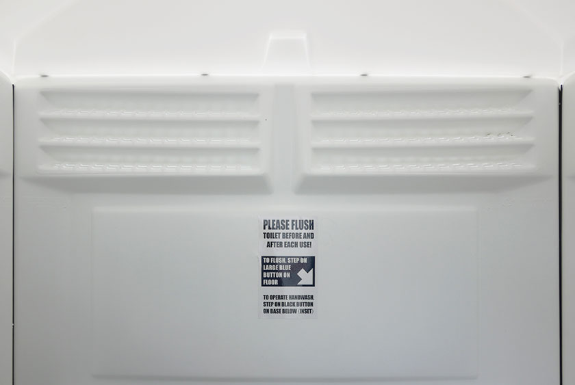 LOUVERED VENTS ON THREE SIDES FOR FRESH AIR